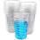 20 8oz Disposable Graduated Clear Plastic Cups for Mixing Paint  Stain  Epoxy  Resin 1