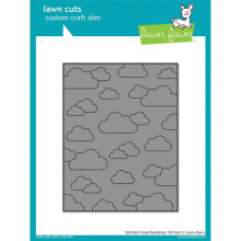 Lawn Fawn Lawn Cuts Custom Craft Die - LF1424 Gestikte Cloud Achtergrond: Portret