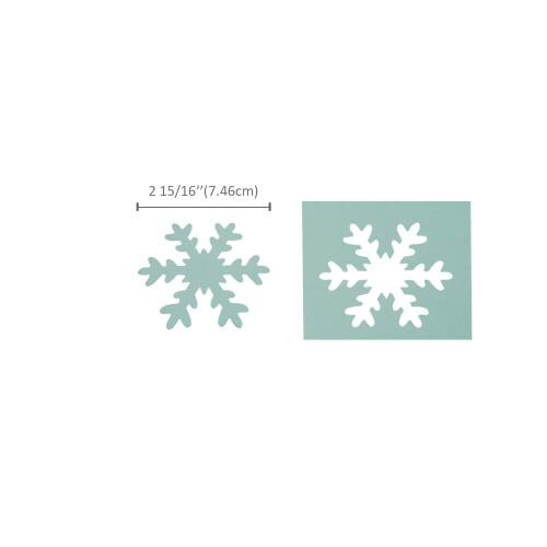 Bira Craft Punch de Floco de Neve de 2 15/16 polegadas, para Scrapbook e Artesanato 1