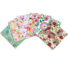 Jillson Roberts 24 ark-antal premium trykt silkepapir tilg?ngelig i 3 forskellige sortimenter fantasifulde blomster