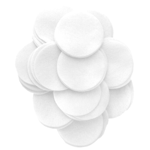 Playfully Ever After Círculos de Feltro Branco (2.5 Polegadas - 46pc)