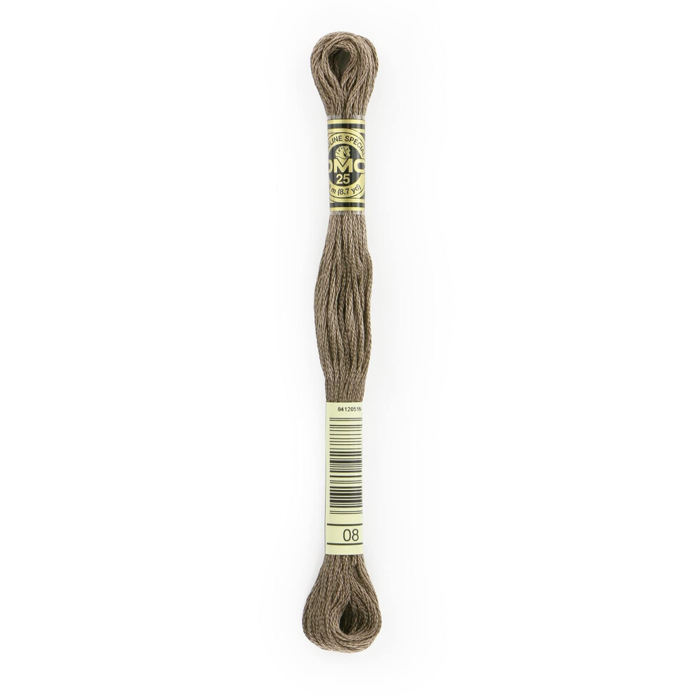 Dmc 6-Strand Embroidery Cotton 8.7Yd - Driftwood Dark