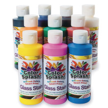 Color Splash! Conjunto de Tinta de Vidro com Glitter, 4 oz. (Pacote de 8)