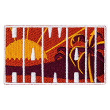 Emblema Vagabond Heart Hawaii - Souvenir do Havai - Badge de Viagem para Praias do Havai