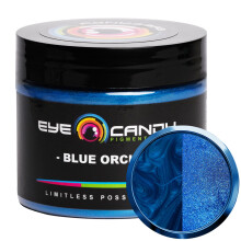 Pigmentos de caramelo de ojos Premium azul mica polvo - Orqudea azul (50gr) - Para pintura de jabn de resina epoxi de la carpintera acrlico Bath