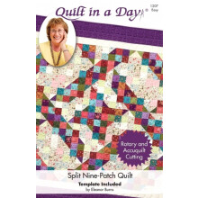 Quilt in a Day, modello per trapunta a nove toppe divisa di Eleanor Burns