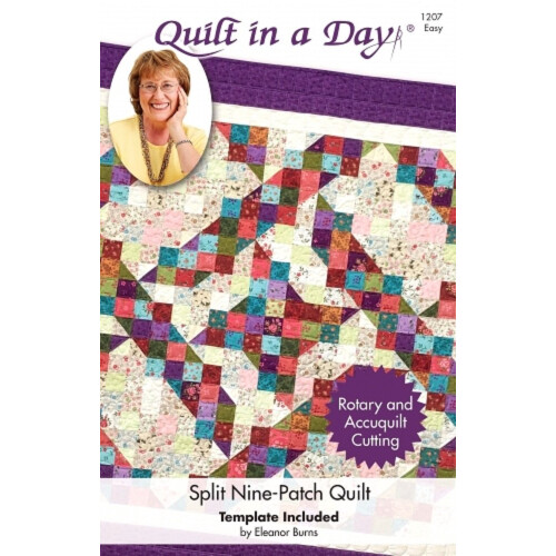 Quilt in a Day Split Nine-Patch Quiltpatroon van Eleanor Burns