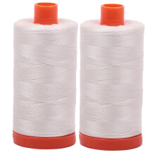 Aurifil Mako 50wt tr?d 2 store spoler: Muslin (2311x2)