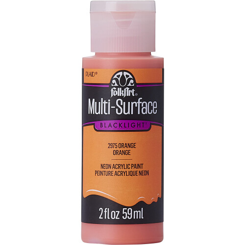 FolkArt Multi-Surface Acrylverf Blacklight Neon 2 oz (Pack van 1) Oranje