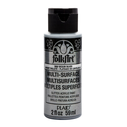 ????ep?ped? ????a glitter FolkArt 2 oz Sequin Silver