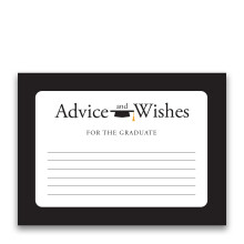 Paper Frenzy Graduation Black Border R?dgivning til Grad Cards - Pakke med 25