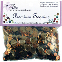 Buttons Galore 20G Rusty 28 Lilac Lane Premium Sequins Multicolor