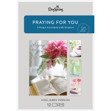 DaySpring - Praying for You - King James Version - 4 Designsortiment med Skriften - 12 Praying for You Boxed Cards and Convolopes (81841)