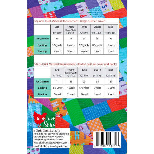 Cluck Cluck Sew Fat Quarter Friday Pattern Nessuno 1