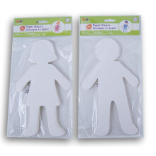 Papirfolk (drengepige) figurer - 30 count