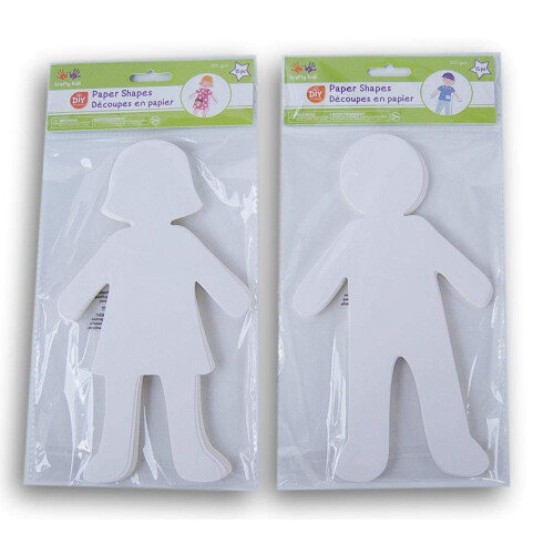 Papirfolk (drengepige) figurer - 30 count