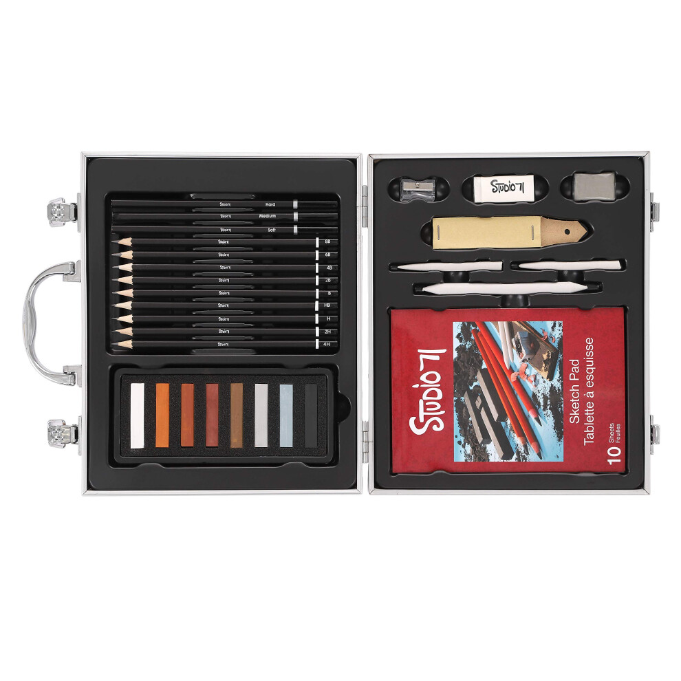 Coffret De Croquis Portable Darice Studio 71, 29 Pi Ces-image
