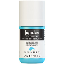 Tinta acrlica profissional para corpo macio Liquitex 59ml (2 onas) garrafa azul claro permanente