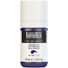 Tinta acrlica profissional para corpo macio Liquitex 59ml (2 onas) Garrafa Azul Indantreno
