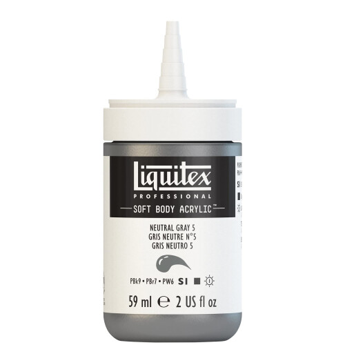 Liquitex Professional ???????? ????a S??at?? Soft 59ml (2-oz) ?p?????? Neutral Grey 5 1