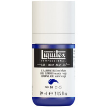 Tinta acrlica profissional para corpo macio Liquitex 59ml (2 onas) Garrafa azul ultramarino (tom vermelho)