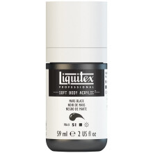 Tinta acrlica profissional para corpo macio Liquitex 59ml (2 onas) Garrafa Mars Black