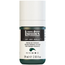 Tinta acrlica profissional para corpo macio Liquitex 59ml (2 onas) Garrafa Viridian Hue Permanente