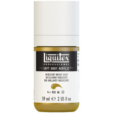 Tinta acrlica profissional para corpo macio Liquitex 59ml (2 onas) Garrafa iridescente ouro brilhante