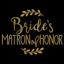 Matron of Honor Laurel Gold Glittrande rhinestud brudtrja fr brllopsverfringar av JCS Rhinestones