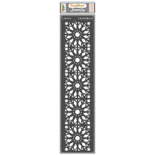 Stencil riutilizzabili per bordi da parete CrafTreat per dipingere su legno, tela, carta, tessuto, pavimento, pareti e piastrelle - Bordi 6-3x12