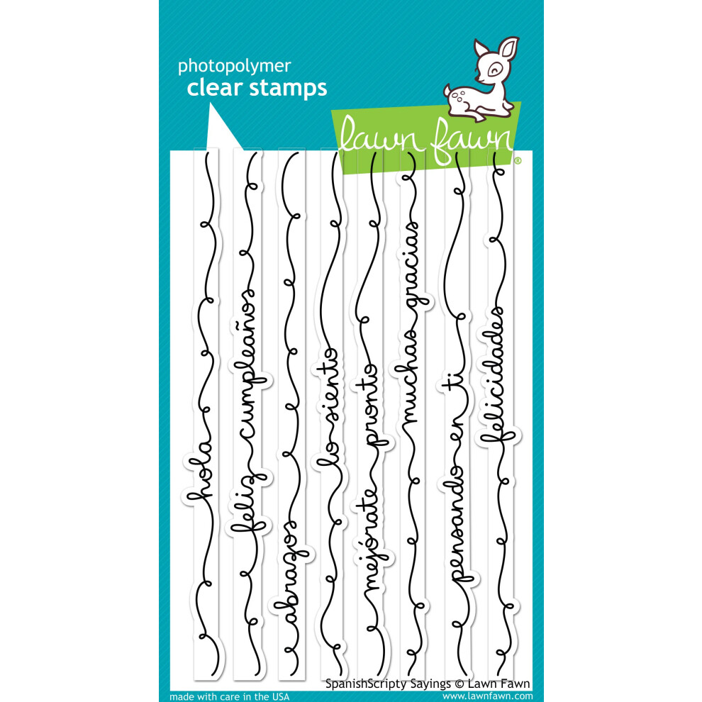 Tampons Transparents Lawn Fawn 10 X 15 Cm - Proverbes Espagnols-image