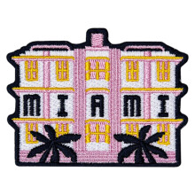 Emblema Miami Vagabond Heart - Badge de Lembrança para Aplicar - Miami Beach Florida