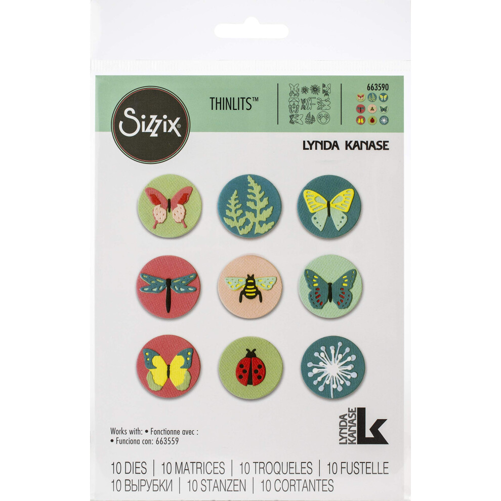 Sizzix Thinlits Stanzformen-Set, 4Er-Pack, Tiny Nature-image