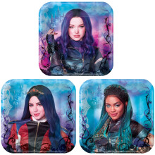 Okr   hle taniere 7"""" (balenie 8 kusov) -    iariv    p   rty taniere pr   miovej kvality, ide   lne na vecierky a udalosti Disney Descendants 3