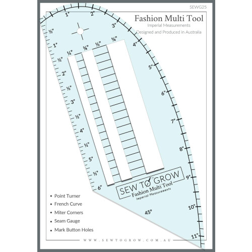 Sew to Grow Fashion Multi Tool Pattern  white