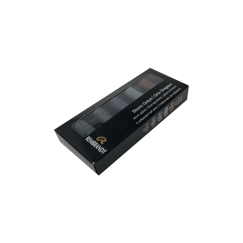 Rembrandt Soft Pastel Micro Set  5-Piece Half Sticks  Storm Greys 2