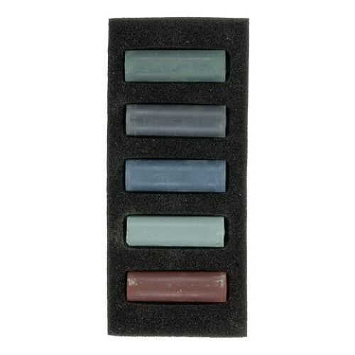 Rembrandt Soft Pastel Micro Set  5-Piece Half Sticks  Storm Greys 1