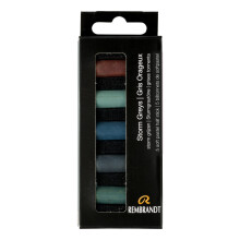Rembrandt Soft Pastell Micro Set 5-delade Half Sticks Storm Greys
