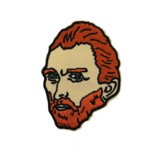 Van Gogh portr hmzett vasal varrni a Patch Funny Badge-en