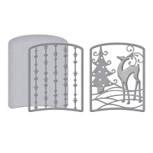 Spellbinders S41005 Formbarheder Dies-Holiday Cabinet Inserts