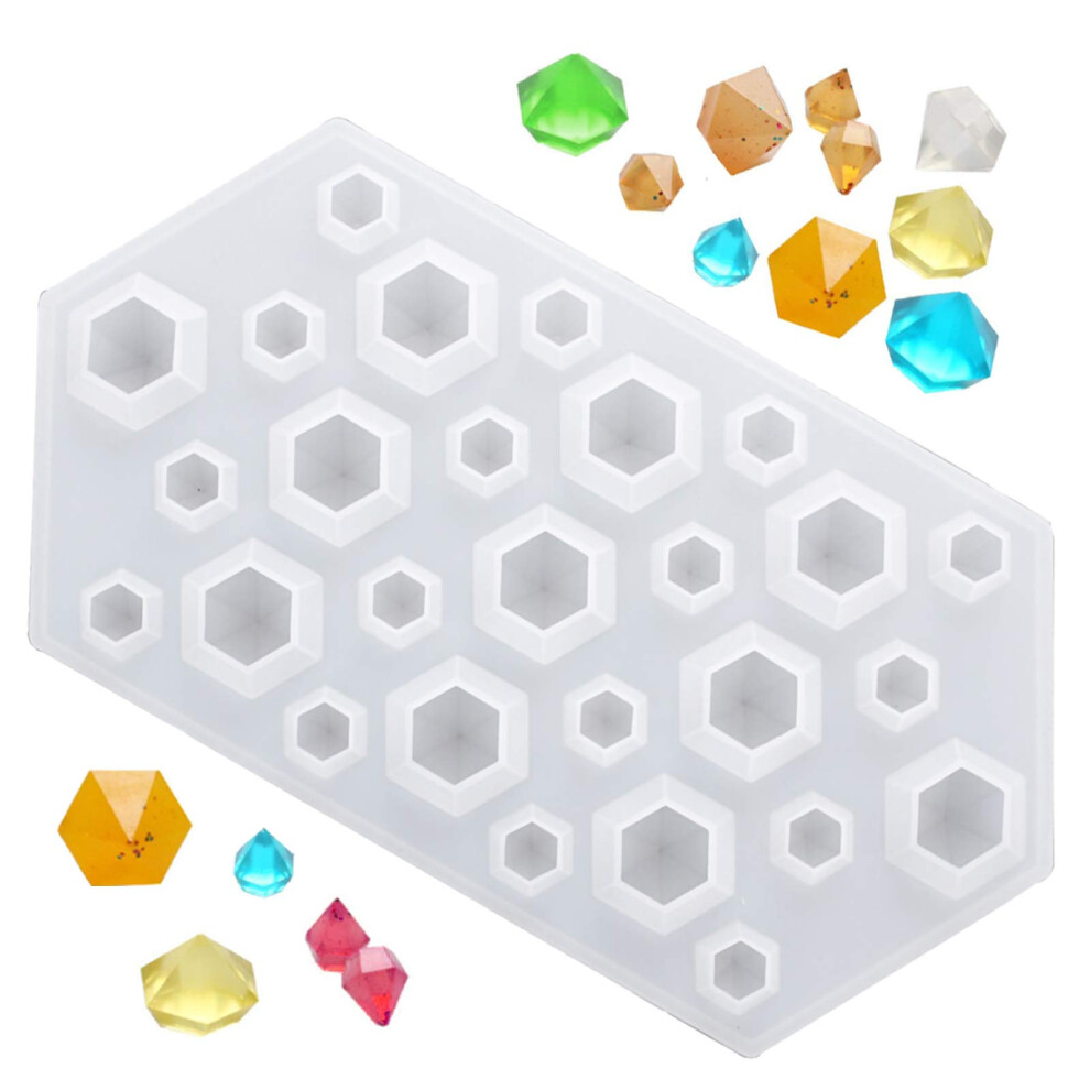 Moule De Diamant 1 Pice Wandic 1 Cavit 3D Diamants Gem Translucide Glace Moules De Silicone-image