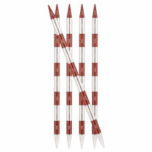 Pletacie pendl ky KnitPro Smart Stix s dvoma koncami Sienna 20 cm x 2,25 mm - sada 5 kusov