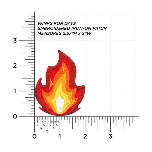Ty Winks For Days It's Fire Broderet Iron-On Patch 2