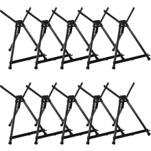 MEEDEN 10-Piece Artist Tabletop Display Easel Aluminum Tripod Easel Collapsible Folding Frame Easel Portable Lightweight Table Top Easel Hold Canvas