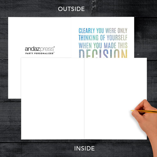 Andaz Press Cartão de Aposentadoria Jumbo Divertido com Envelope 8.5 x 11 polegadas, 1-Pack 1