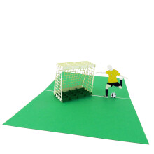 Cartões 3D de Futebol, Cartão de Aniversário Feliz, Cartão de Agradecimento, Cartão de Despedida, Cartão de Parabéns