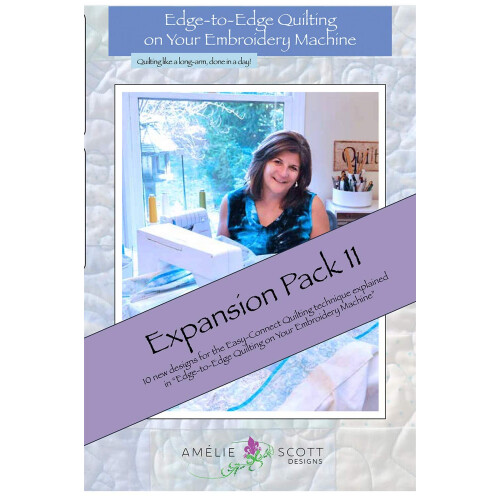 Amelie Scott Designs Edge Quilting Expansion Pack 11 embroidery patterns