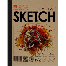 Lay Flat Schetsboek van Design Ideation. Verwijderbare Blad, Journal Stijl Schetsboek. Handgemaakt in de VS. (8.5" x 11")