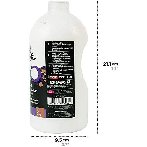 Mont Marte Premium Acrylic Pouring Medium 33.8oz (1L) 1