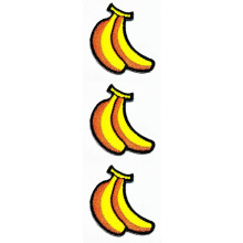 Set 3 stuks Mini Kleine Gele Zoete Banaan Fruit Cartoon Geborduurde Opstrijkbare Patch Logo Vest Jas Cap Hoodie Rugzak Patch Arts Crafts DIY Borduren